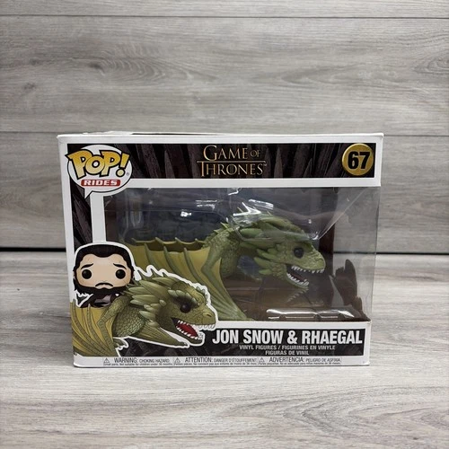 Funko POP! Vinyl Figure Rides Game of Thrones Jon Snow & Rhaegal #67 NO HEAD❗️