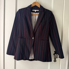 Veronica Beard Carter Striped Dickey Blazer Jacket Size 0 698