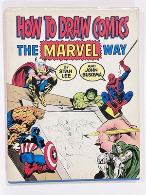 Vintage 1978 How to Draw Comics The Marvel Way Stan Lee Buscema HC DJ
