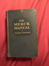 The Merck Manual of Diagnosis and Therapy 1956 Ninth Edition Hardcover