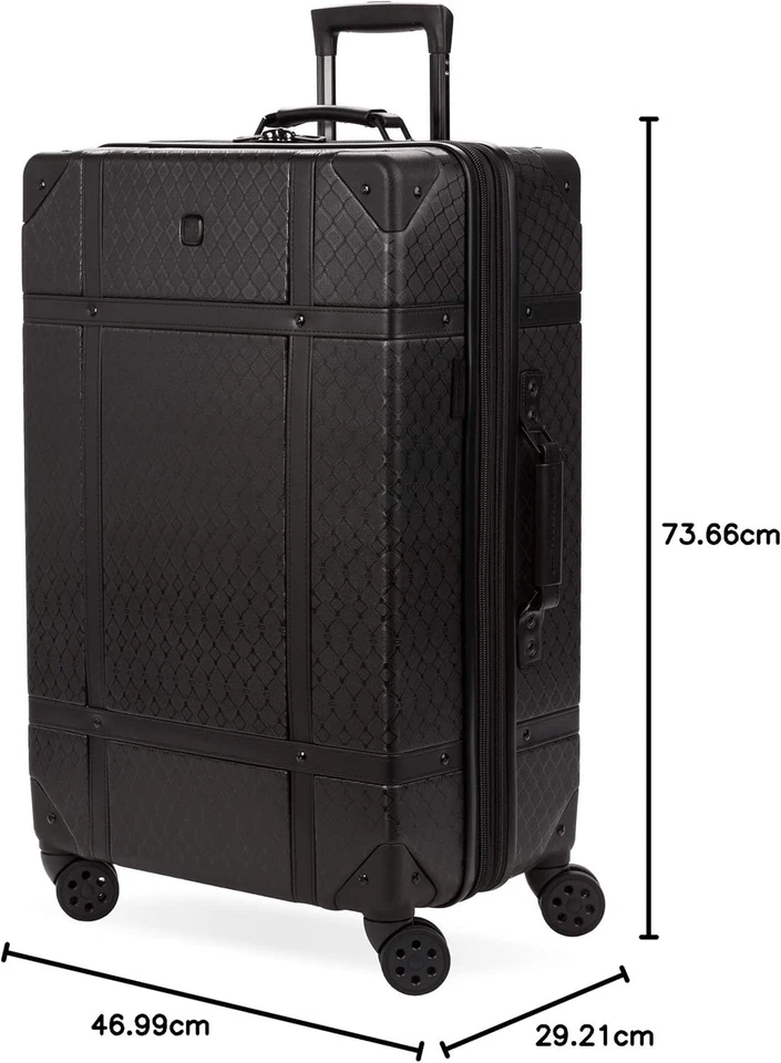 Juego de 2 hilanderos Swiss GearThe Vintage para baúl en blanco y negro Foto 4 de 4