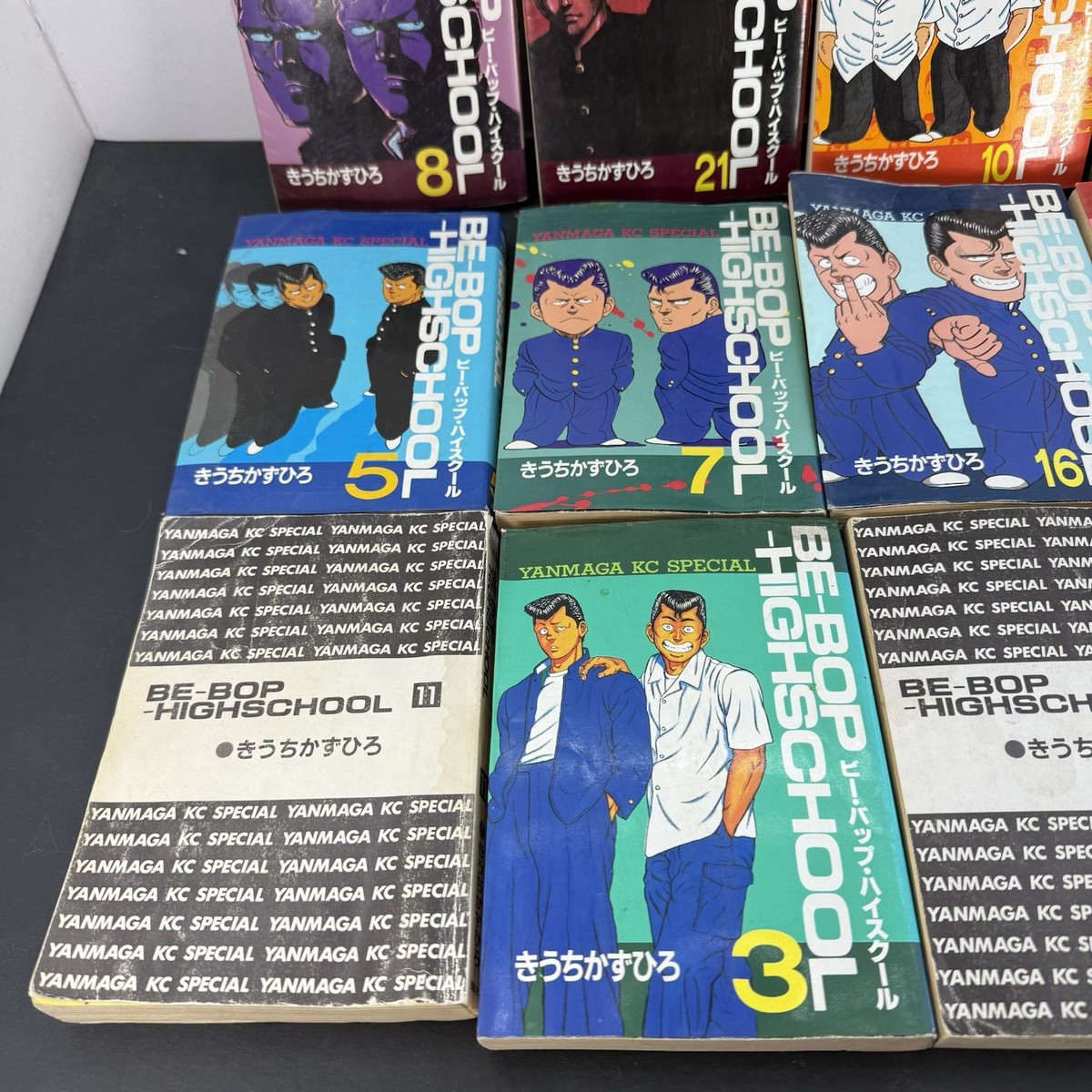 First Edition 13 Books BE-BOP HIGH SCHOOL Manga Lot Kazuhiro