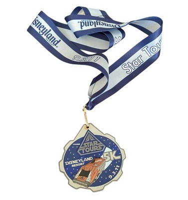 RARE Disneyland Resort Star Tours 5K Race Ribbon DATED September 3 2011