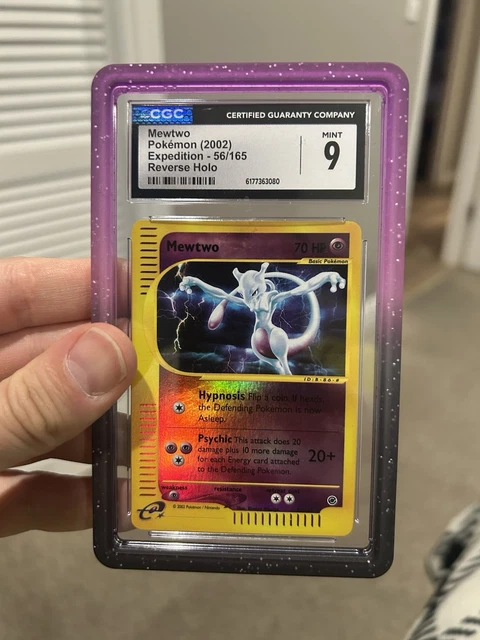Mewtwo Expedition 56/165 Reverse Holo CGC 9 Graded Pokemon Card English 2002