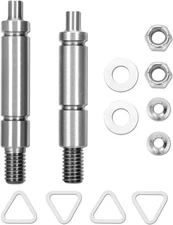 WPW10359270 (Left) & WPW10359269 (Right) Dryer Drum Support Roller Shaft Kit ...
