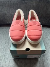 TOMS Alpargata Mallow Fluff Slippers Tea Rose Faux Fur Women's NEW Size 5.5