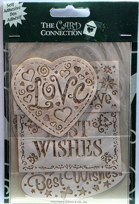 The Card Connection Self-Adhesive Embellishments - LOVE Die-Cuts - 5 pcs