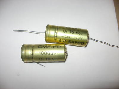 Lot De 8 Condensateurs Électrochimiques 470µF 16V - Marque SIC SAFCO - Neufs Sous Emballage