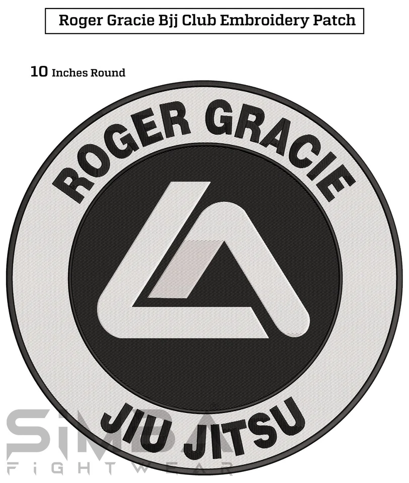 Gracie Embroidery Patches Bjj Roger Gracie Patches BJJ Martial Arts Club Patches - Image 2 of 4