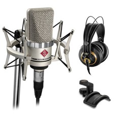 Neumann Tlm-102 Condenser Mic Studio Set W/ Akg K 240 Headphones & Cable
