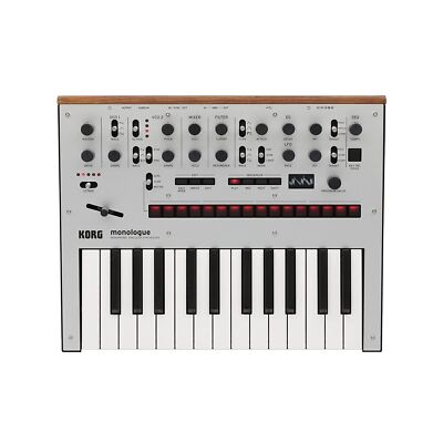 Korg Monologue Monophonic Analog Synthesizer with Presets-Silver (MONOLOGUESV)