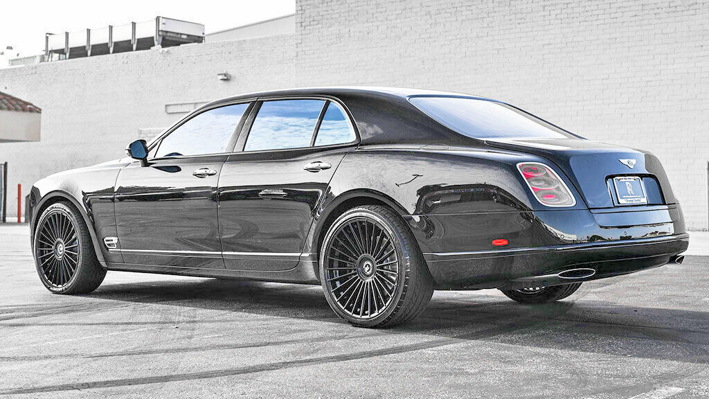 24” RF22 GLOSS BLACK WHEELS FOR ROLLS ROYCE GHOST  WRAITH 24x9 & 24X10 5x120