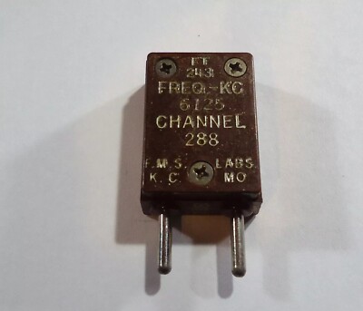 FT-243 Radio Crystal - .093 Pins - 6125 KHz - F.M.S. Labs - Channel 288