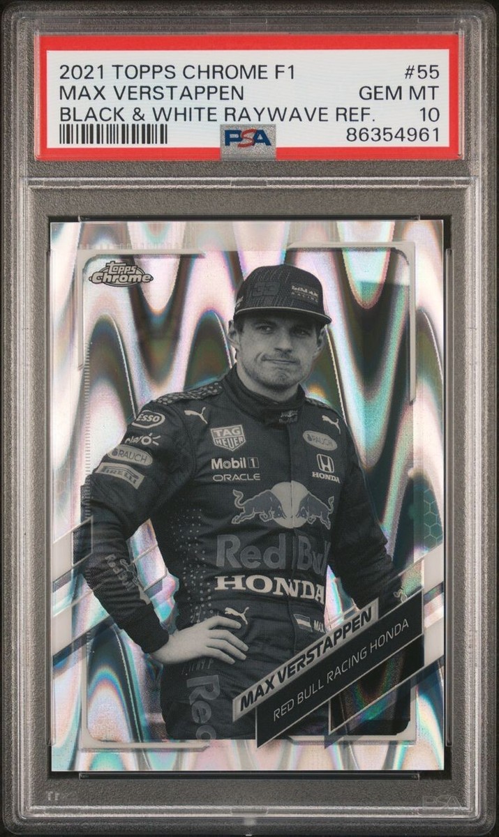 2021 Topps Chrome F1 Black & White Raywave Max Verstappen 2021 Topps Chrome F1 Black & White Raywave Max Verstappen