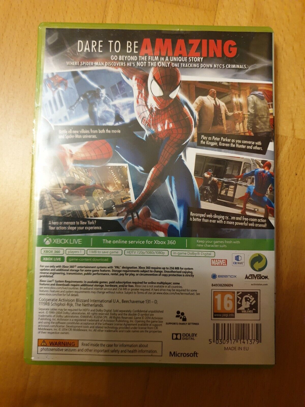 The Amazing Spiderman Spider-Man Xbox 360 video game tested working PAL VGC