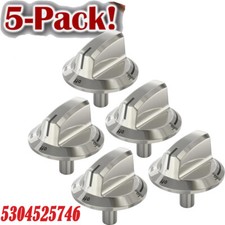 5PCS 5304525746 5304504839 Stove Knobs for Frigidaire Stove FFGC3026S FFGC3626S