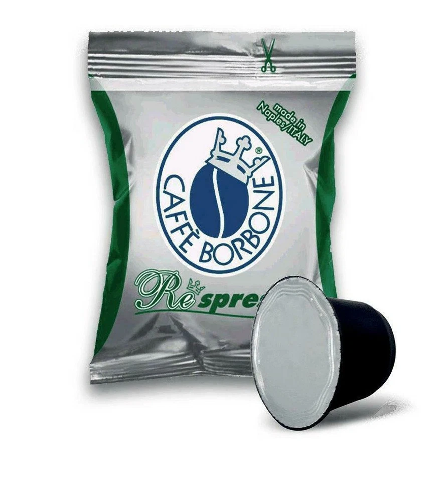 100 CAPSULE BORBONE DEK COMPATIBILI NESPRESSO CAFFE' RESPRESSO DECAFFEINATO