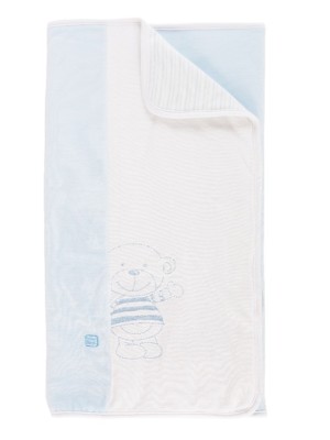 Baby Kuscheldecke Niki New Born hellblau von Jacky 