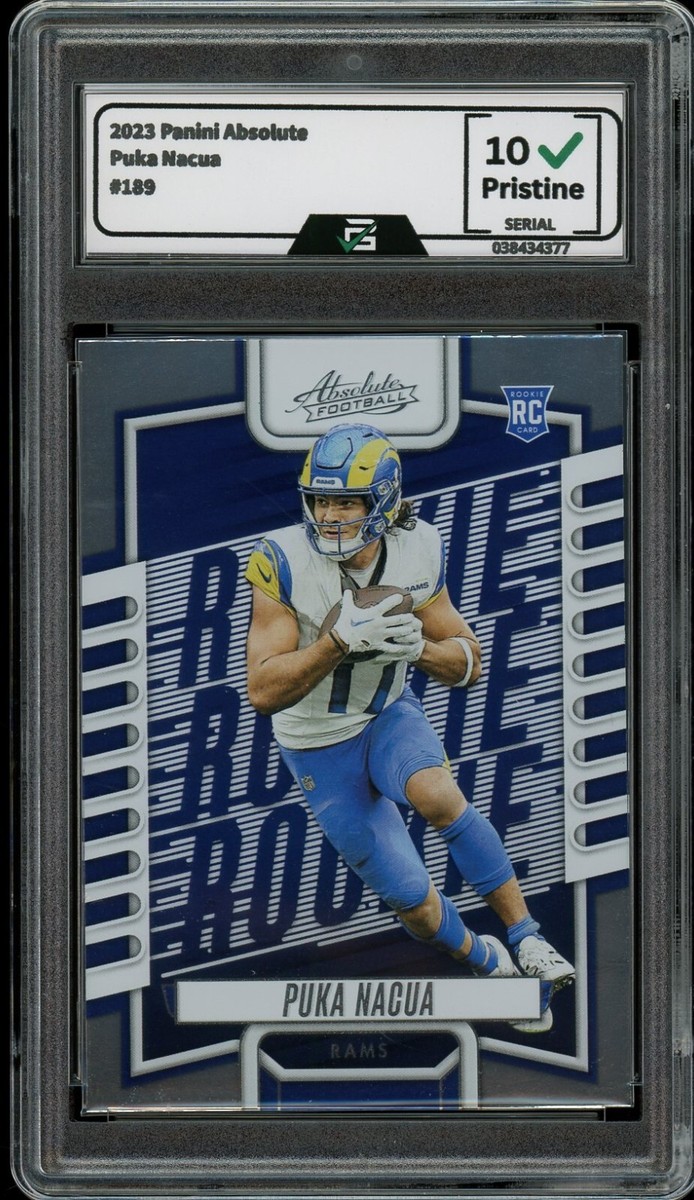 2023 Panini Absolute #189 Puka Nacua GRADED 10 RC Rated Rookie
