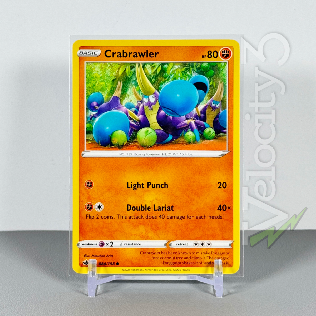 pokemon crabrawler card Pokemon TCG Card: CRABRAWLER 84/198 | Common | Chilling Reign | NM/Mint