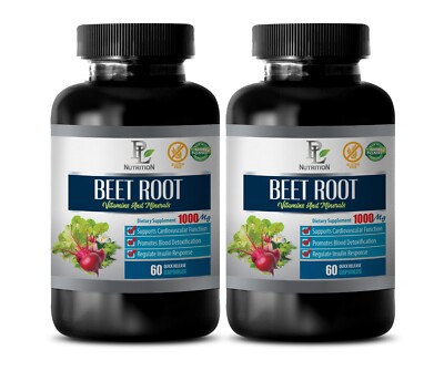 Immune support - liver detox - BEET ROOT 1000mg - vitamins for women 2 Bottles