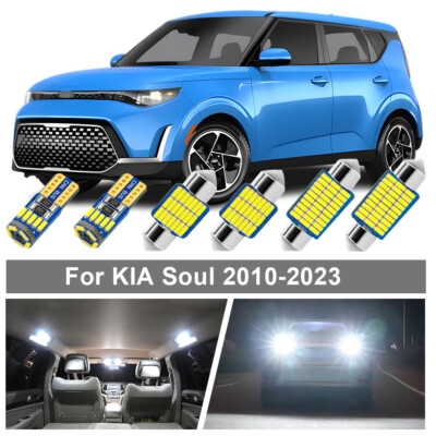 LED Kit for 2010-2023 Kia Soul Interior + Canbus Reverse Light Package 14pcs
