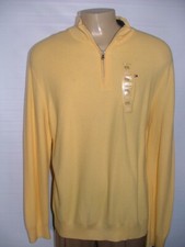 NEW WT TOMMY HILFIGER SWEATER SIZE XXL 100 COTTON YELLOW SOLID 105