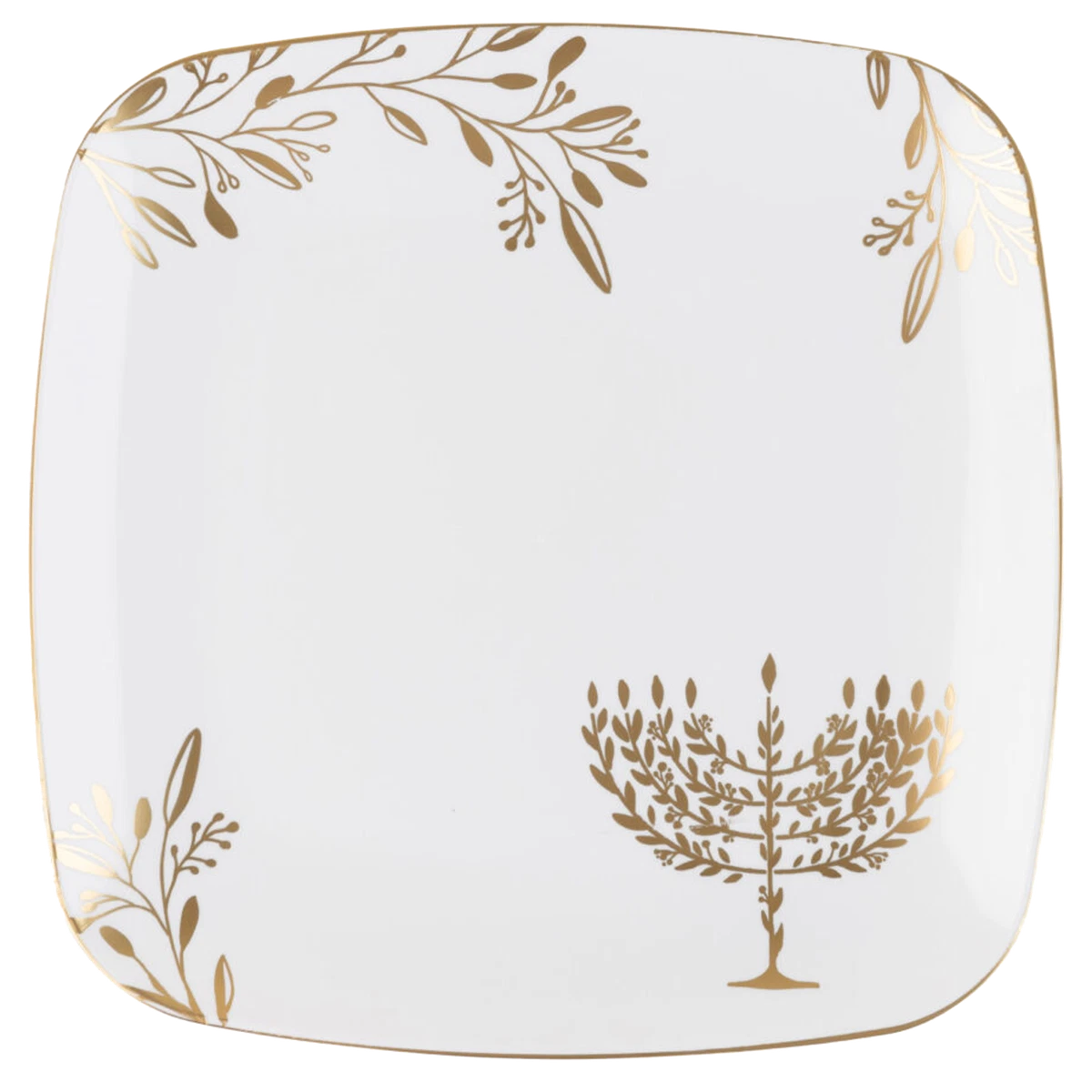 White plastic square plates cheap