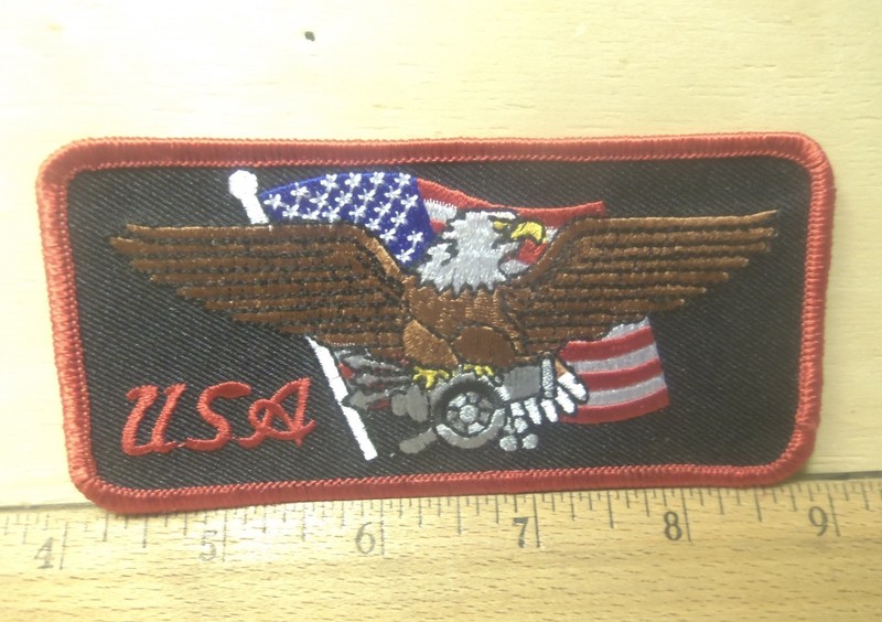 US Flag and Eagle Embroidered  Patch