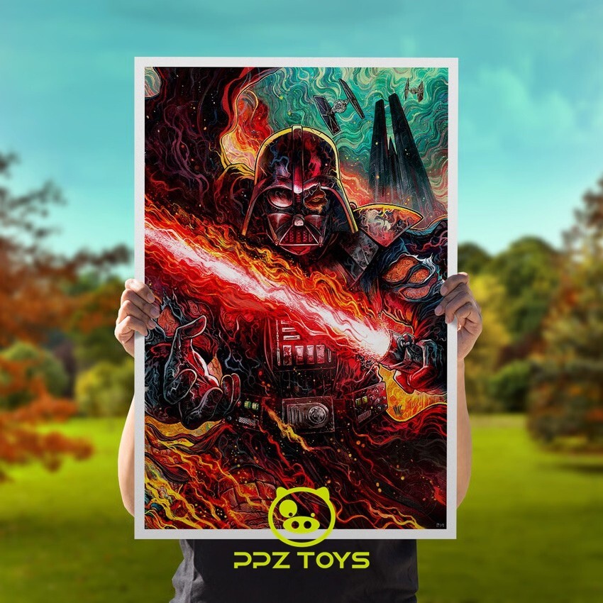 Sideshow Star Wars Darth Vader Dark of Lord Fury Unframed Art