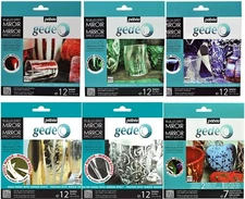 Pebeo Gedeo Mirror Effect Leaves, 14X14 CM, Choose Colors