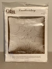 Cathy Needlecraft Candlewickery Candlewicking Pillow Kit CW Crown 7813
