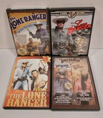 The Lone Ranger Set Of 4 DVD Movies The Lost Episodes The Lone Ranger ...