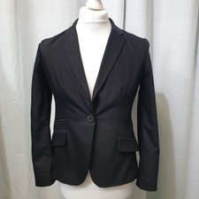Chico's Women's Jacket Blazer Uk Size S Black Chico Size 0 See Photo's