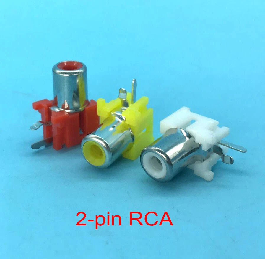 Lot color 2-pin/3-pin RCA Socket Conversion Panel Mounting For Amplifier TV CCTV - Image 4 of 4