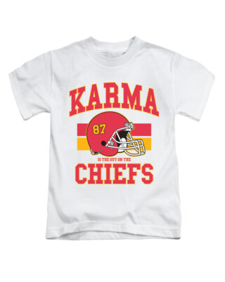 Karma Is The Guy On The Chiefs Adults T-Shirt Cute Tee Top New
