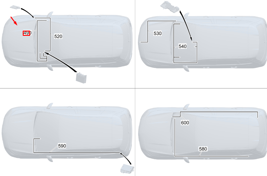 Neu MB GLA H247 AMG Multimedia Box Connect 20 Kabelbaum RHD A2475404116 Original