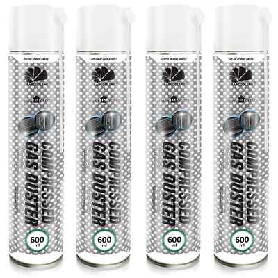 4x AABCOOLING H&O Compressed Air Duster 600 ml TASTATUR REINIGUNG DRUCKLUFTSPRAY