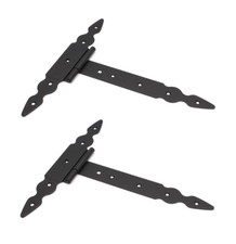 Backflap Tee Hinges x 2 / Decorative Metal T Back Flap Hinge Box Counter
