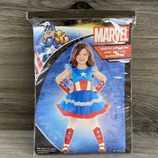 Marvel American Dream Child Arm And Leg Warmer Kit Halloween Costume Accessory