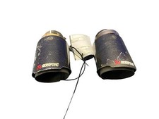 2020 LEXUS RC300 REAR LEFT RIGHT AKROPOVIC EXHAUST TAIL PIPE TIP SET *SCUFFS*