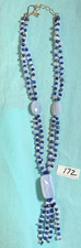 Reduced - Jay King, DTR Mine Finds HSN  Blue Lace Agate and Blue Lapis Necklace