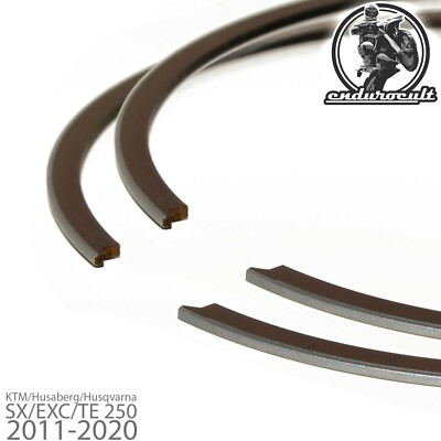2x Kolbenringe für KTM/Husaberg/Husqvarna SX/EXC/TE/TC 250 (Kolben,Piston,Ring)