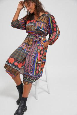 NWT ANTHROPOLOGIE CIELA MIDI SHIRTDRESS by FARM RIO SP