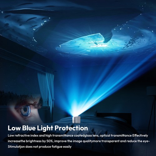 4K HD 1080P Smart Projector 5G WiFi Bluetooth LED Android Home Theater HDMI USB - Picture 10 of 14