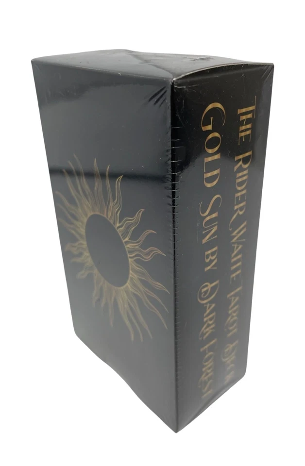 The Rider Waite Gold Sun Foil Tarot Deck w/ guidebook new dark forest