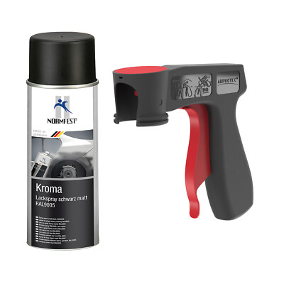 6x Lackspray Schwarz Matt Von Normfest – 400ml Dose, Kratzfester Basislack Für Auto & Mehr