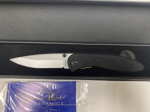 NEW Stone River Gear Ceramic Folding Knife with G10 Handle SRG2GLW