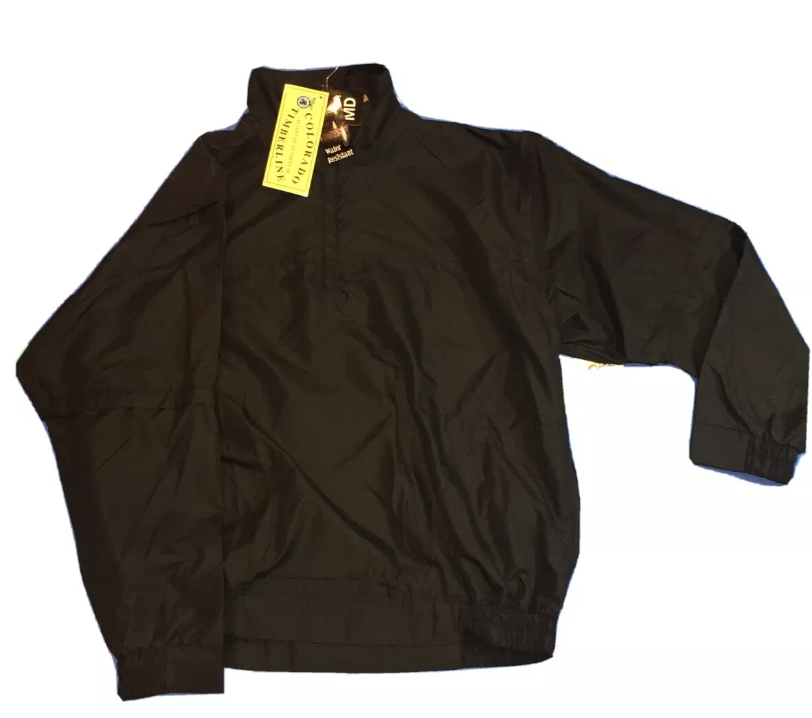 NEW Colorado Timberline Water Resistant Pullover Jacket Black Sz Medium SALE