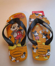 New Havaianas Disney Mickey Flip Flop Sandals Youth Child USA 11 12 From Brazil
